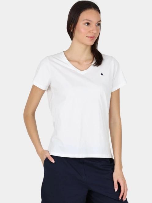 tricou cu maneci scurte pt. femei Musto W Original V Neck Ss Tee alb 2