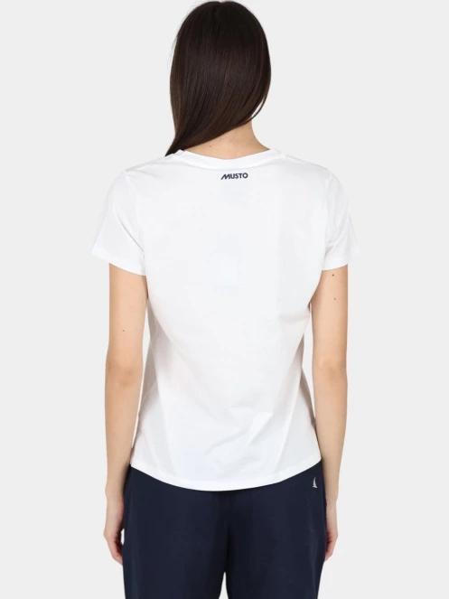 tricou cu maneci scurte pt. femei Musto W Original V Neck Ss Tee alb 4