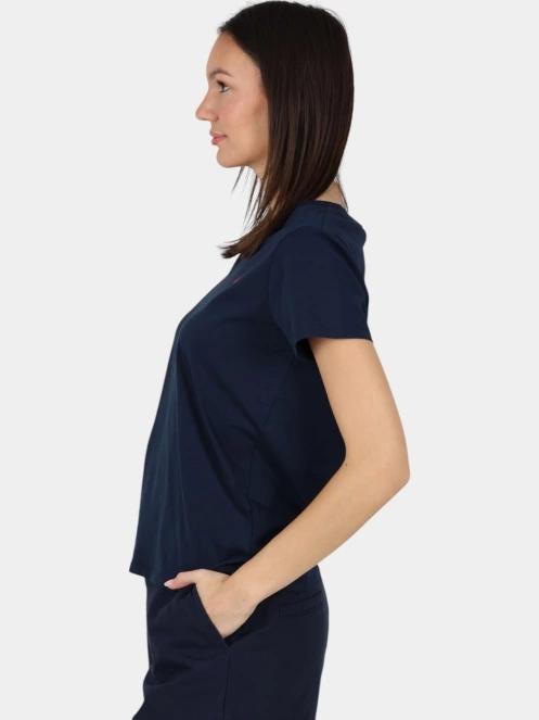 tricou cu maneci scurte pt. femei Musto W Original V Neck Ss Tee albastru inchis 3