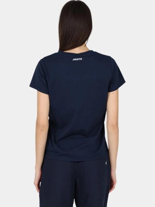 tricou cu maneci scurte pt. femei Musto W Original V Neck Ss Tee albastru inchis 4