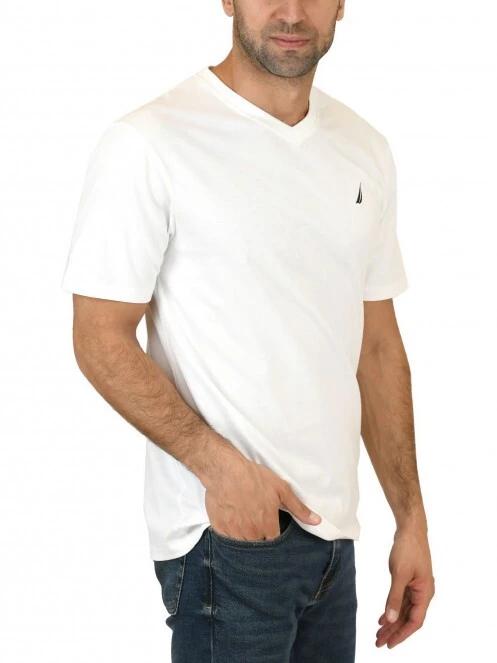 tricou cu maneci scurte pt. barbati Nautica Mica T-Shirt alb 3