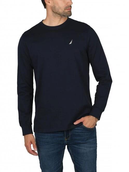 tricou cu maneci lungi pt. barbati Nautica Ronan LS T-Shirt albastru inchis 2