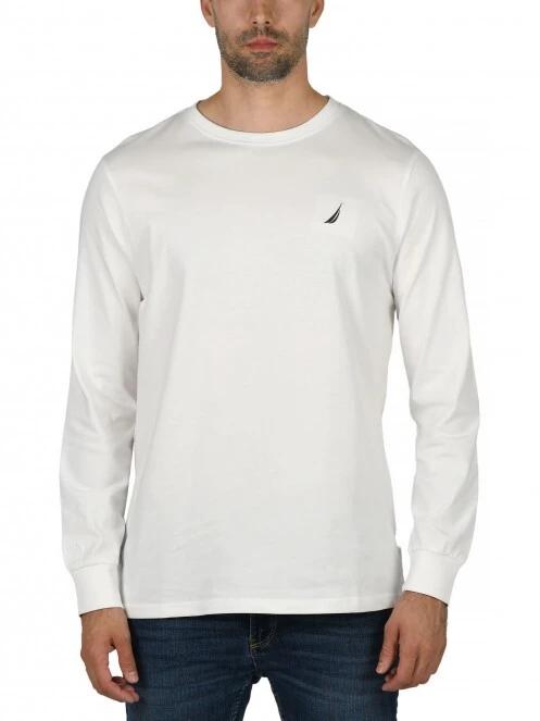 tricou cu maneci lungi pt. barbati Nautica Ronan LS T-Shirt alb 2