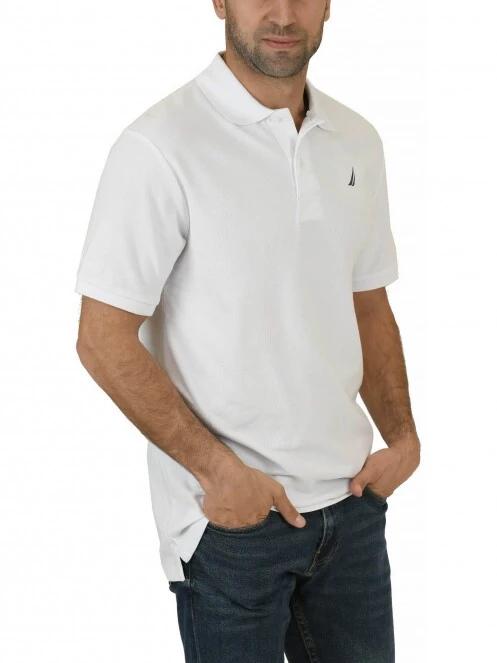 tricou cu guler pt. barbati Nautica Calder Polo Shirt alb 3