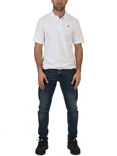 tricou cu guler pt. barbati Nautica Calder Polo Shirt alb 5