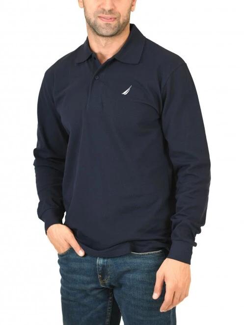 tricou cu maneci lungi pt. barbati Nautica Briar LS Polo Shirt albastru inchis 2