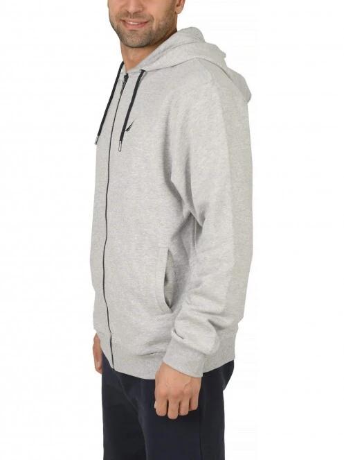 pulover cu gluga pt. barbati Nautica Helder FZ Hoody gri 3