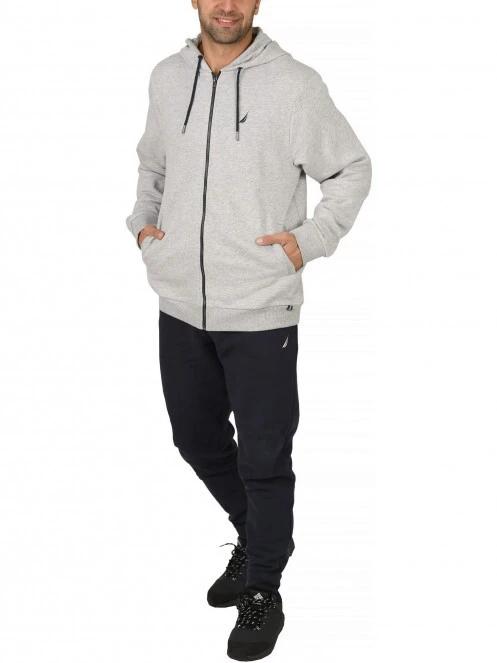pulover cu gluga pt. barbati Nautica Helder FZ Hoody gri 5