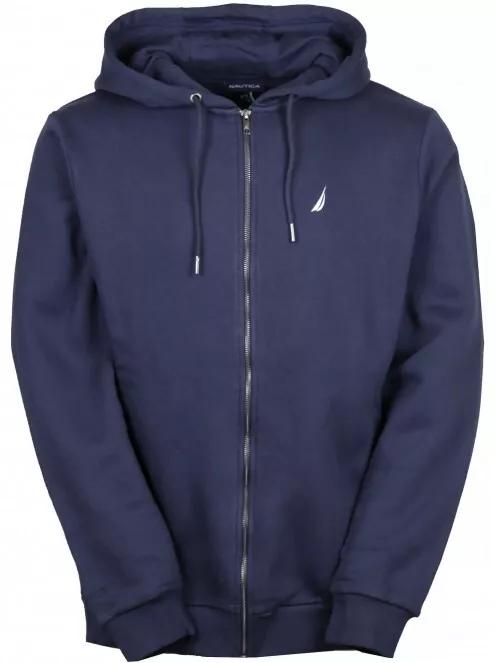 pulover cu gluga pt. barbati Nautica Helder FZ Hoody albastru inchis 5
