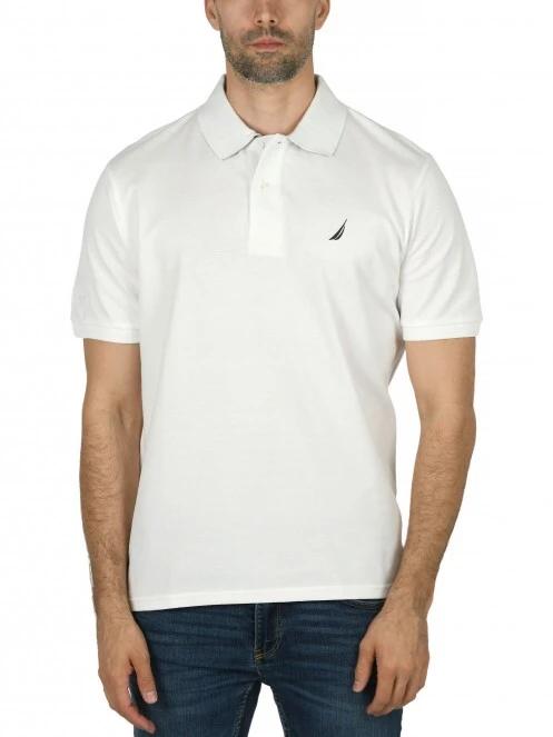 tricou cu guler pt. barbati Nautica Brent Polo Shirt alb 2