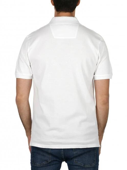 tricou cu guler pt. barbati Nautica Brent Polo Shirt alb 4