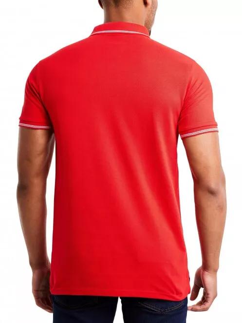 tricou cu guler pt. barbati Nautica Locke Polo Shirt rosu 3