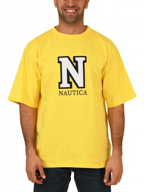 tricou cu maneci scurte pt. barbati Nautica Clarkeson Oversized T-Shirt galben 2