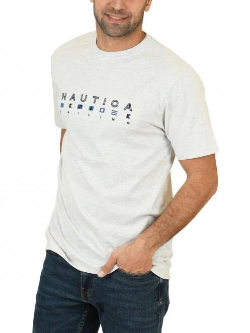 tricou cu maneci scurte pt. barbati Nautica Noah T-Shirt alb 2