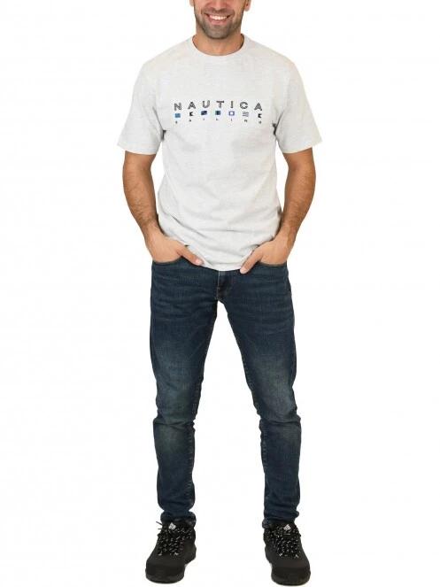 tricou cu maneci scurte pt. barbati Nautica Noah T-Shirt alb 5