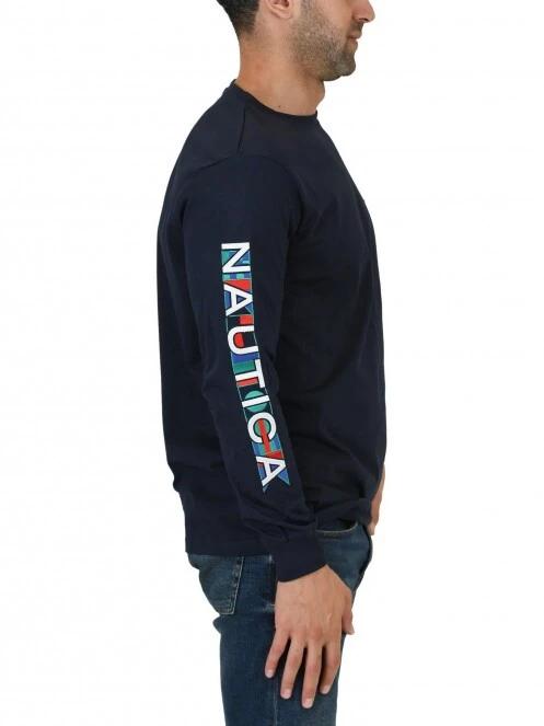 tricou cu maneci lungi pt. barbati Nautica Axel LS T-Shirt albastru inchis 3