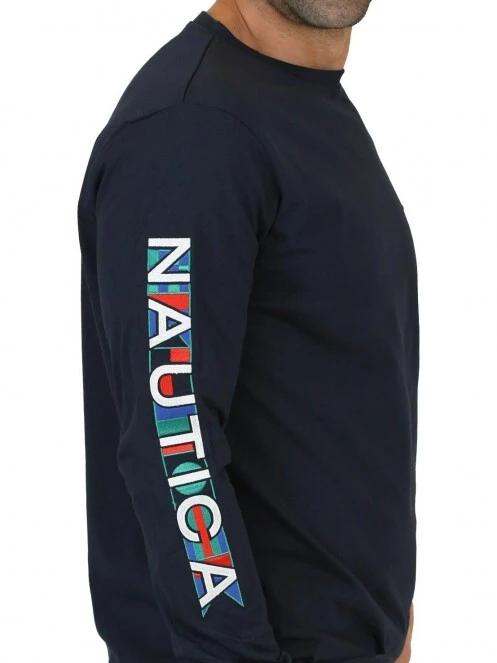 tricou cu maneci lungi pt. barbati Nautica Axel LS T-Shirt albastru inchis 6