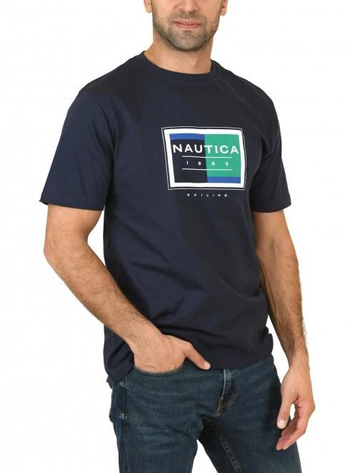 tricou cu maneci scurte pt. barbati Nautica Finn T-Shirt albastru inchis 2