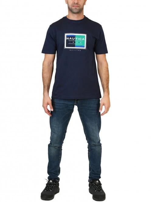tricou cu maneci scurte pt. barbati Nautica Finn T-Shirt albastru inchis 5