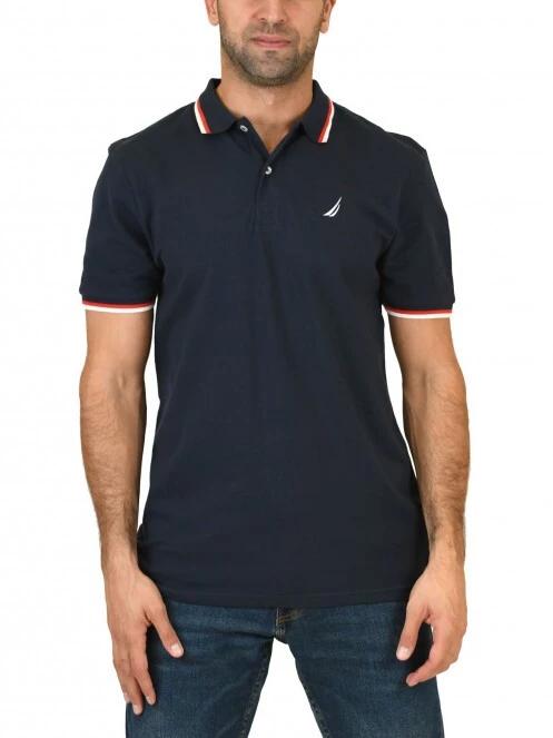 tricou cu guler pt. barbati Nautica Platte Polo Shirt albastru inchis 2