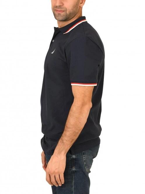 tricou cu guler pt. barbati Nautica Platte Polo Shirt albastru inchis 3