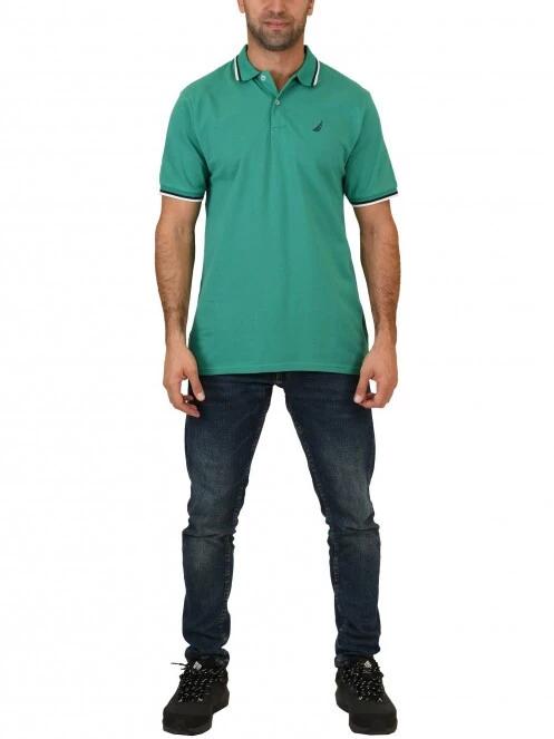 tricou cu guler pt. barbati Nautica Platte Polo Shirt verde 5