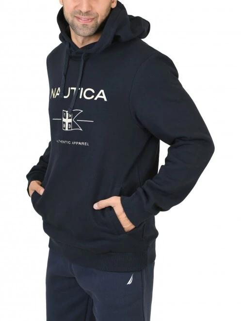 pulover cu gluga pt. barbati Nautica Nate OH Hoody albastru inchis 3