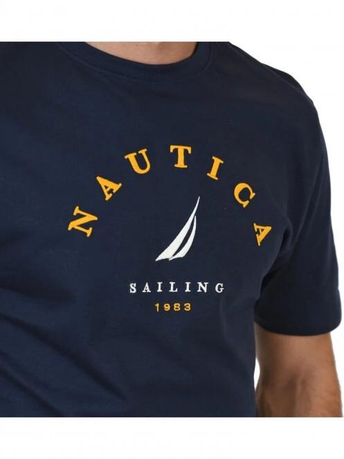 tricou cu maneci scurte pt. barbati Nautica Schooner T-Shirt albastru inchis 6