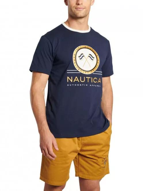 tricou cu maneci scurte pt. barbati Nautica Navi T-Shirt albastru inchis 2