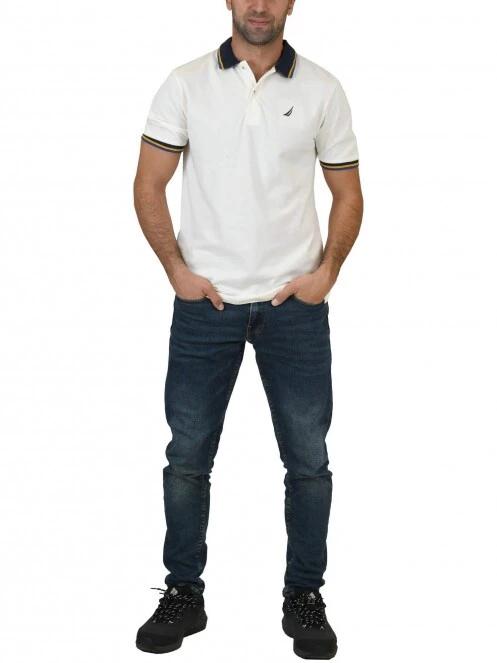 tricou cu guler pt. barbati Nautica Fenix Polo Shirt nisip 5