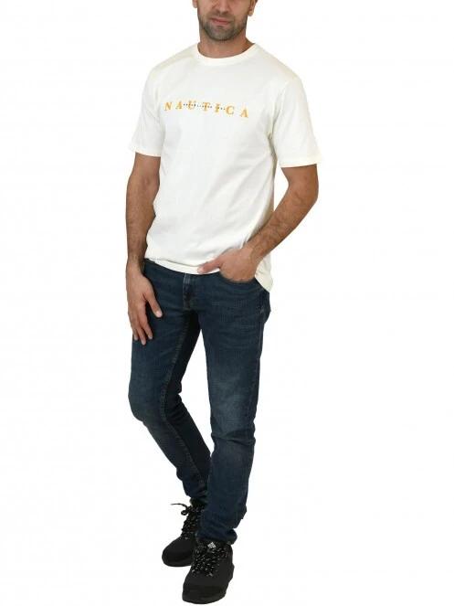 tricou cu maneci scurte pt. barbati Nautica Laszlo T-Shirt nisip 5