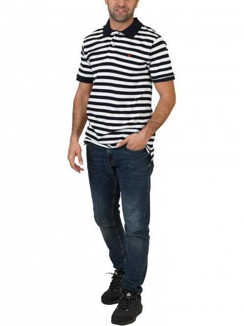 tricou cu guler pt. barbati Nautica Abe Polo Shirt albastru inchis 5