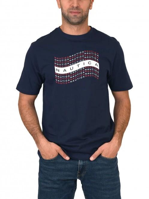 tricou cu maneci scurte pt. barbati Nautica Ash T-Shirt albastru inchis 2
