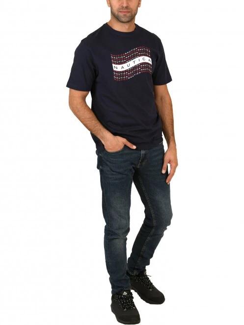 tricou cu maneci scurte pt. barbati Nautica Ash T-Shirt albastru inchis 5