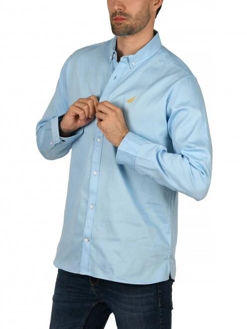 camasa cu maneci lungi pt. barbati Nautica Tidwell LS Shirt albastru deschis 3