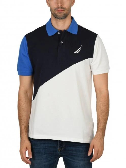 tricou cu guler pt. barbati Nautica Buck Polo Shirt alb 2