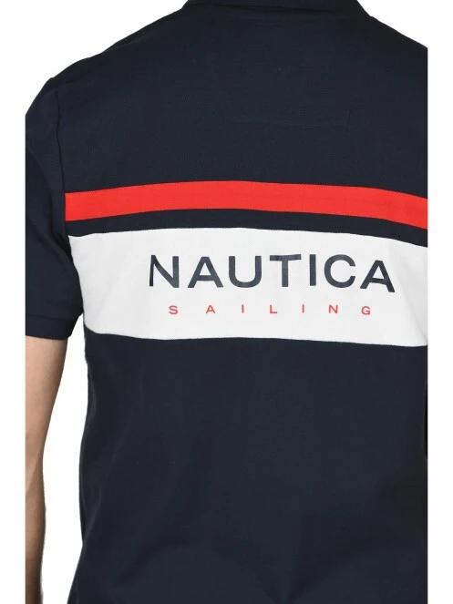 tricou cu guler pt. barbati Nautica Maddox Polo Shirt albastru inchis 5