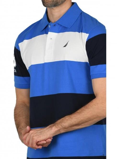 tricou cu guler pt. barbati Nautica Dash Polo Shirt albastru 5