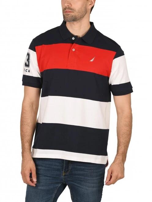 tricou cu guler pt. barbati Nautica Dash Polo Shirt albastru inchis 2