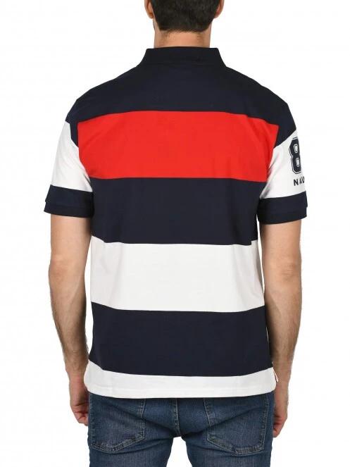 tricou cu guler pt. barbati Nautica Dash Polo Shirt albastru inchis 4