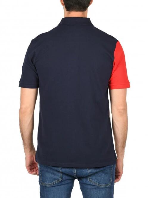 tricou cu guler pt. barbati Nautica Jaxson Polo Shirt albastru inchis 4
