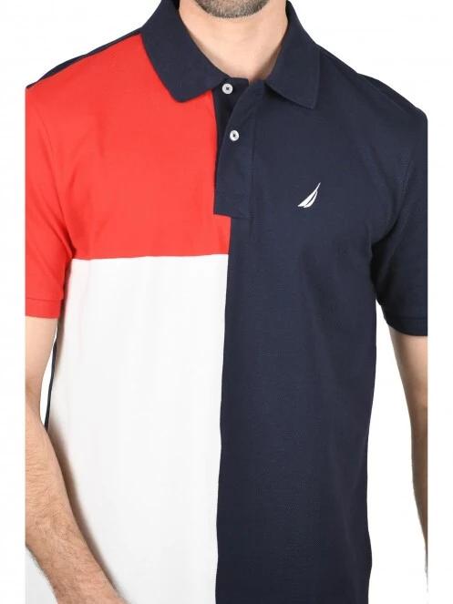 tricou cu guler pt. barbati Nautica Jaxson Polo Shirt albastru inchis 5