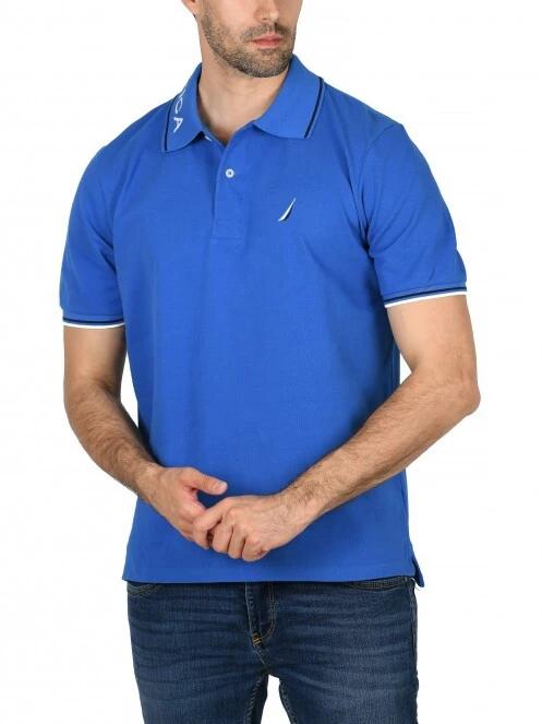tricou cu guler pt. barbati Nautica Bromley Polo Shirt albastru 2