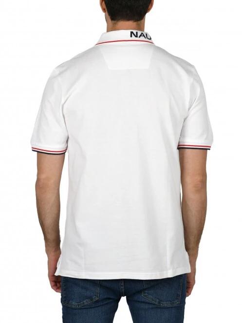 tricou cu guler pt. barbati Nautica Bromley Polo Shirt alb 4