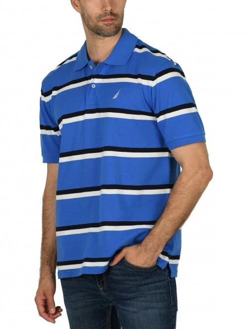 tricou cu guler pt. barbati Nautica Brennan Polo Shirt albastru 2