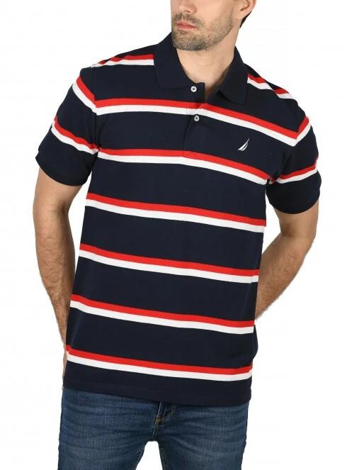 tricou cu guler pt. barbati Nautica Brennan Polo Shirt albastru inchis 2