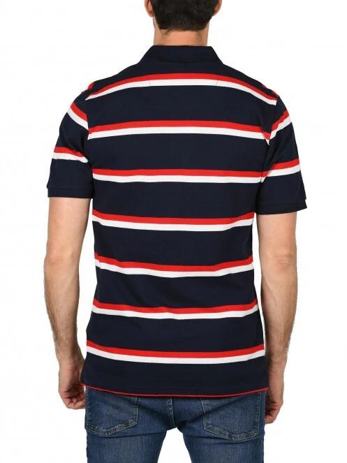 tricou cu guler pt. barbati Nautica Brennan Polo Shirt albastru inchis 4