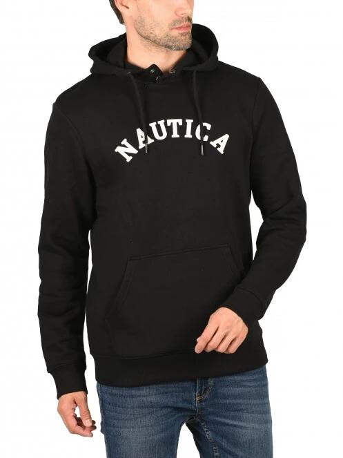 pulover cu gluga pt. barbati Nautica Ellis OH Hoody negru 2