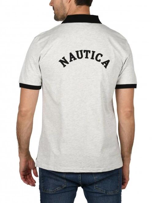 tricou cu guler pt. barbati Nautica Elgar Polo Shirt gri 4