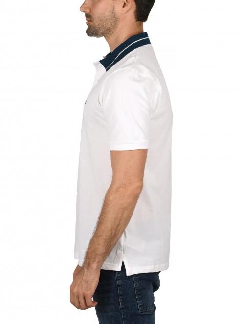 tricou cu guler pt. barbati Nautica Rogan Polo Shirt alb 3